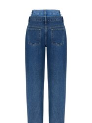 Double Waisted Two Tone Jeans