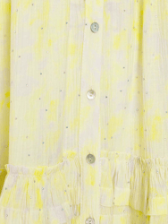 Draped Mini Dress With Ruffle Detail