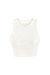 Embellished Crop Top - Off White