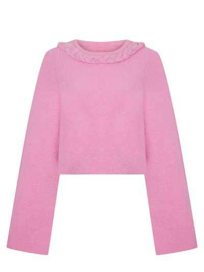 Nocturne Embellished Knit Sweater - Pink product
