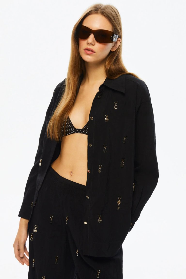 Embellished Shirt - Black