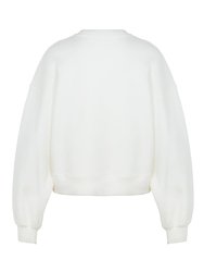 Embellished Sweatshirt - Ecru