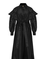 Embroidered Dress - Black - Black