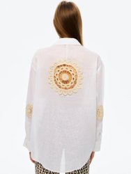 Embroidered Shirt - Ecru