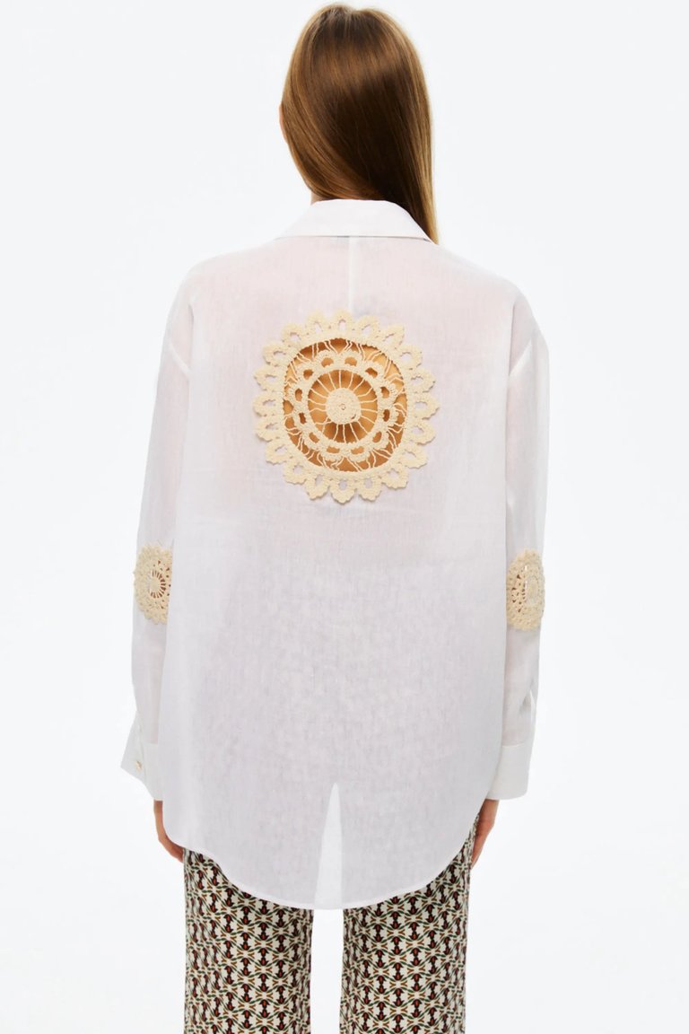 Embroidered Shirt - Ecru