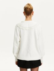 Embroidered Sweater - Ecru