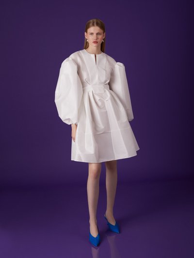 Nocturne Flowy Mini Dress - Ecru product