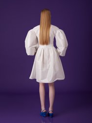 Flowy Mini Dress - Ecru