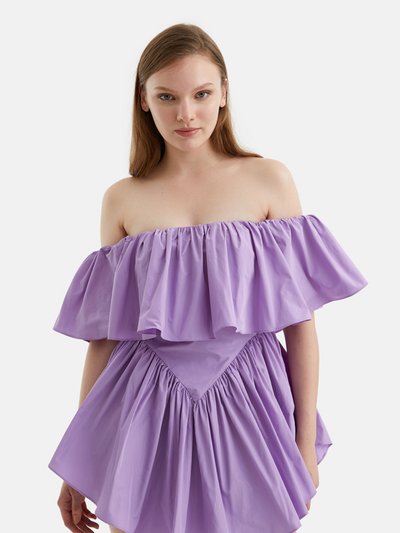 Nocturne Flowy Mini Dress - Lilac product