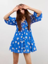 Flowy Mini Dress - Royal Blue