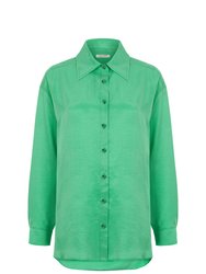 Flowy Oversized Shirt - Green