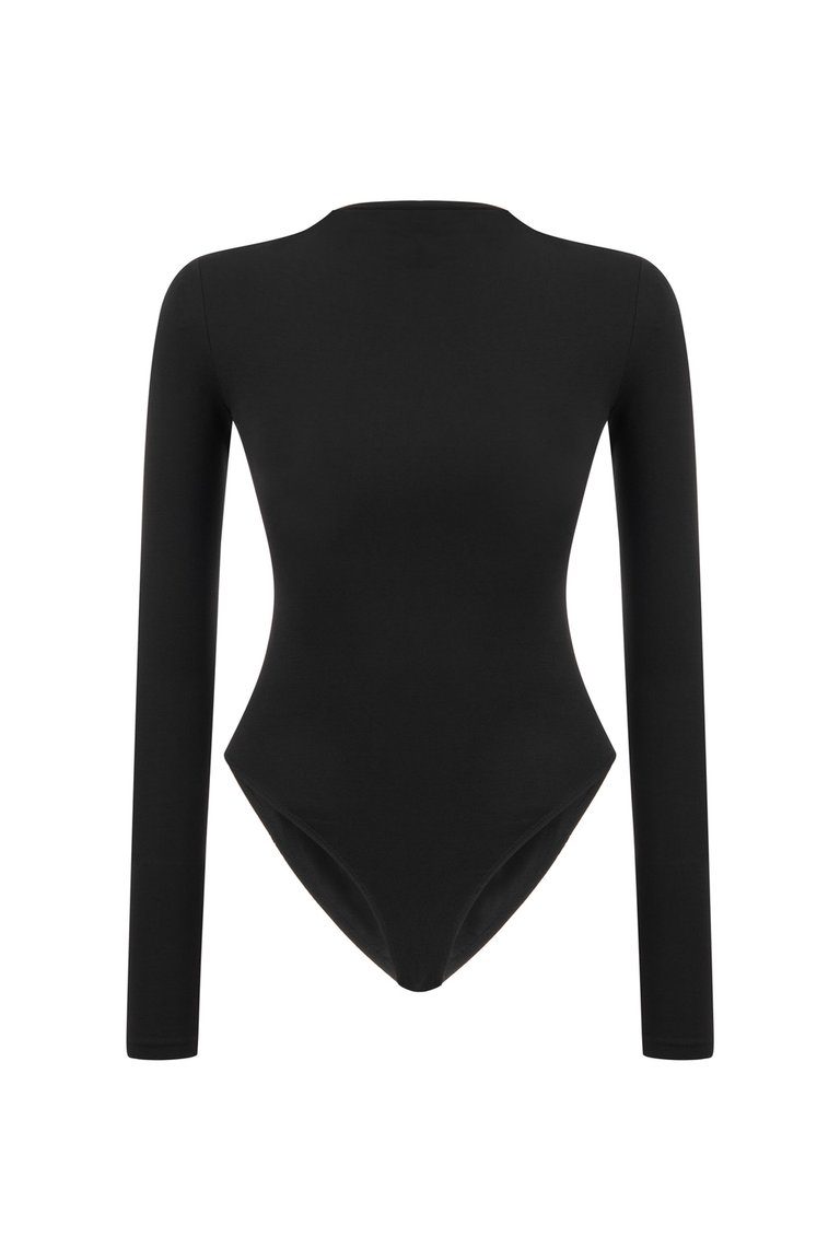 High Neck Bodysuit - Black