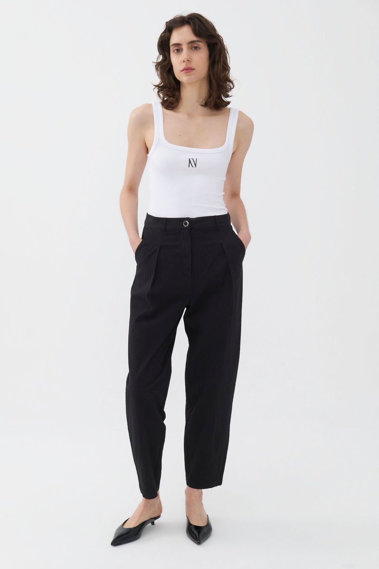 High Waisted Pants - Black