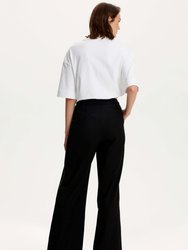 High Waisted Pintuck Stitched Pants