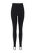 High-Waisted Stirrup Leggings - Black - Black