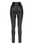 High-Waisted Stirrup Leggings - Black