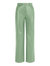 High-Waisted Wide Leg Pants - Olive Green - Olive Green