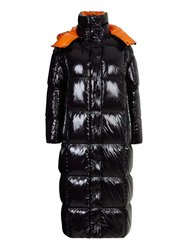 Hooded Puffer Coat - Black