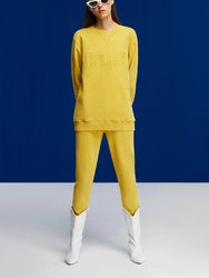 Knitted Jogging Pants - Saffron