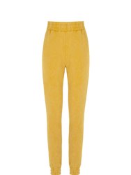 Knitted Jogging Pants - Saffron