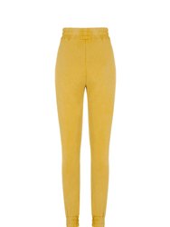 Knitted Jogging Pants - Saffron