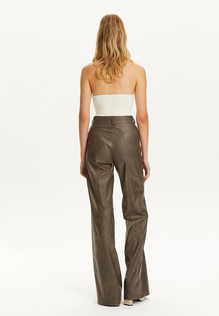 Leather Trim Pants (Final Sale)