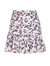 Leopard Print Draped Mini Skirt