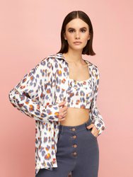 Leopard Print Twin Set Shirt