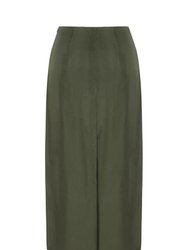 Midi Skirt With Back Slits Skirts