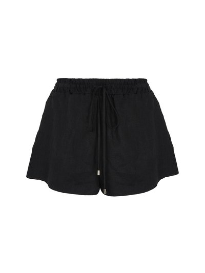 Nocturne Mini Linen Shorts - Black product
