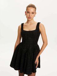 Mini Tweed Dress - Black