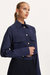 Multi-Pocket Cropped Shirt - Navy Blue