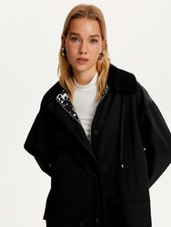 Oversize Hooded Trench Coat