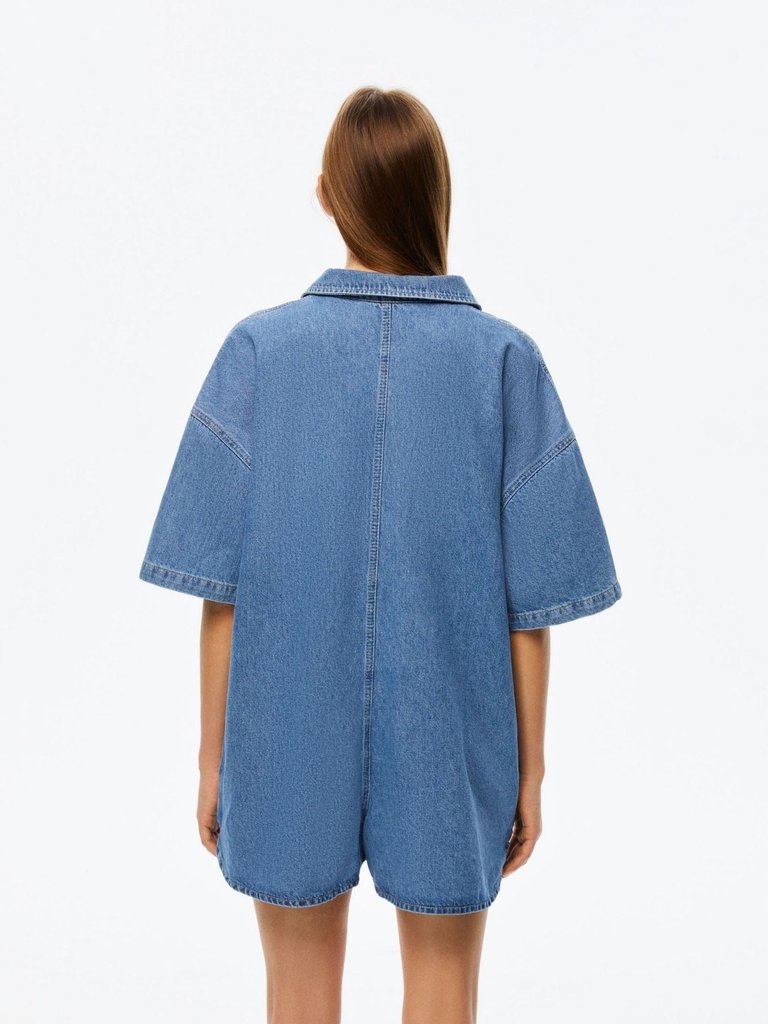 Oversized Denim Jumpsuit