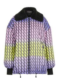 Oversized Puffer Coat - Multi-Colored