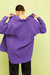 Oversized Twin Set Shirt - Purple