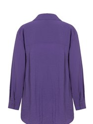 Oversized Twin Set Shirt - Purple