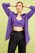 Oversized Twin Set Shirt - Purple