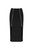 Pencil Skirt With Zipper Design - Black