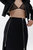 Pencil Skirt With Zipper Design - Black