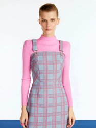 Plaid Overall Dress