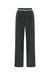 Pleated Palazzo Pants - Black