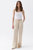 Pleated Palazzo Pants - Cream