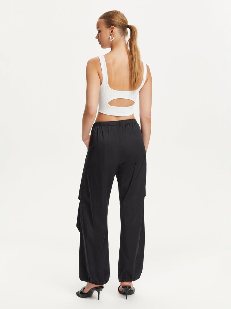 Pleated Satin Loose Fit Pants (Final Sale)