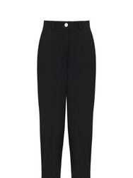 Pleated Slouchy Pants - Black