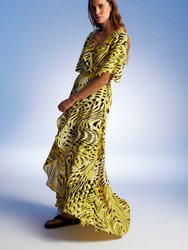 Printed Asymmetrical Dress