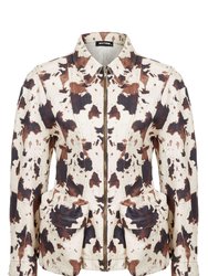 Printed Bag Pocket Jacket