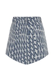 Printed Mini Skirt - Multi-Colored