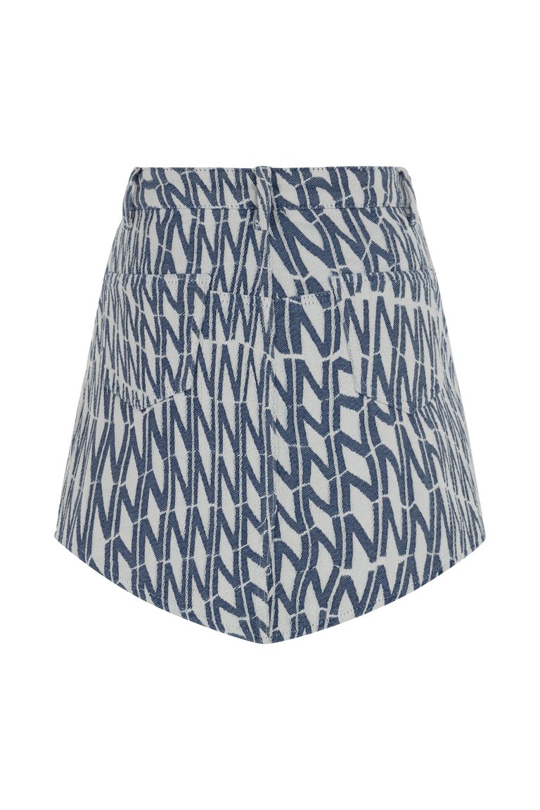 Printed Mini Skirt - Multi-Colored