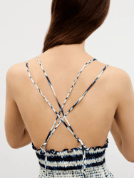 Printed Open Back Dress